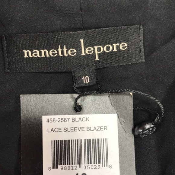 Nanette Lepore Lace Sleeve Blazer - Picture 7 of 8